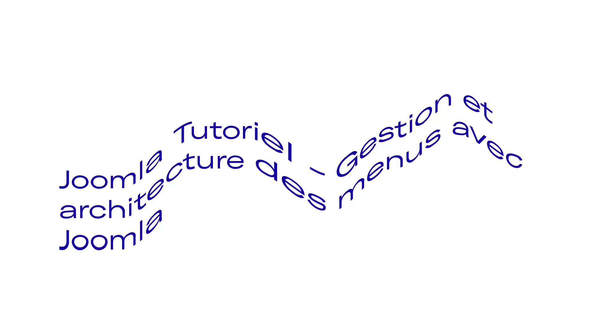 Joomla Tutoriel - Gestion et architecture des menus avec Joomla