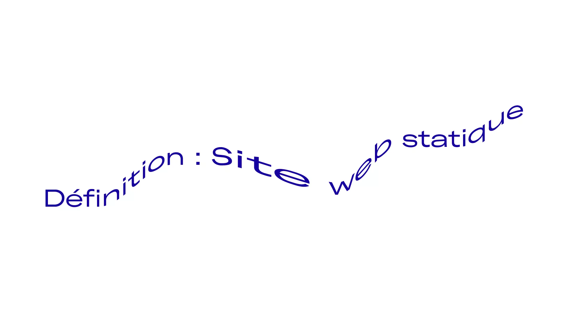 Définition : Site web statique