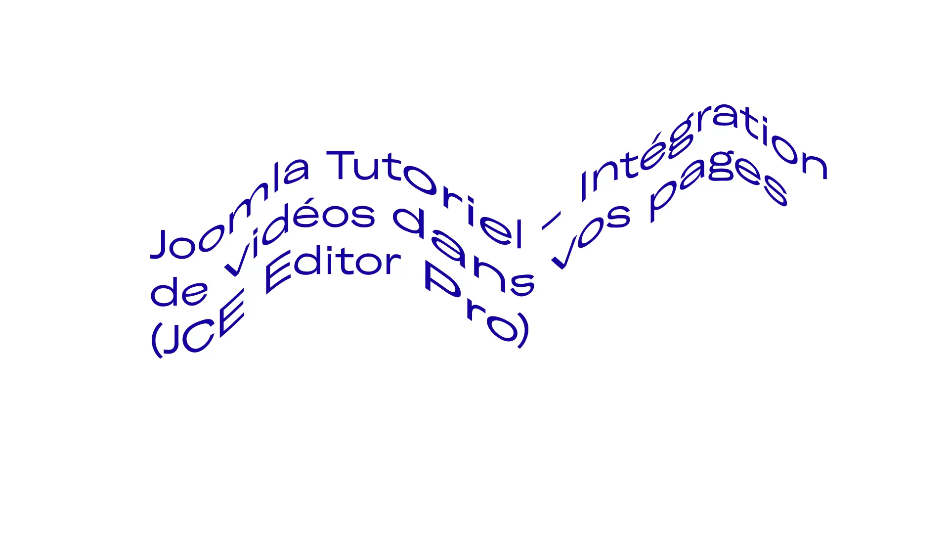 Joomla Tutoriel - Intégration de vidéos dans vos pages (JCE Editor Pro)