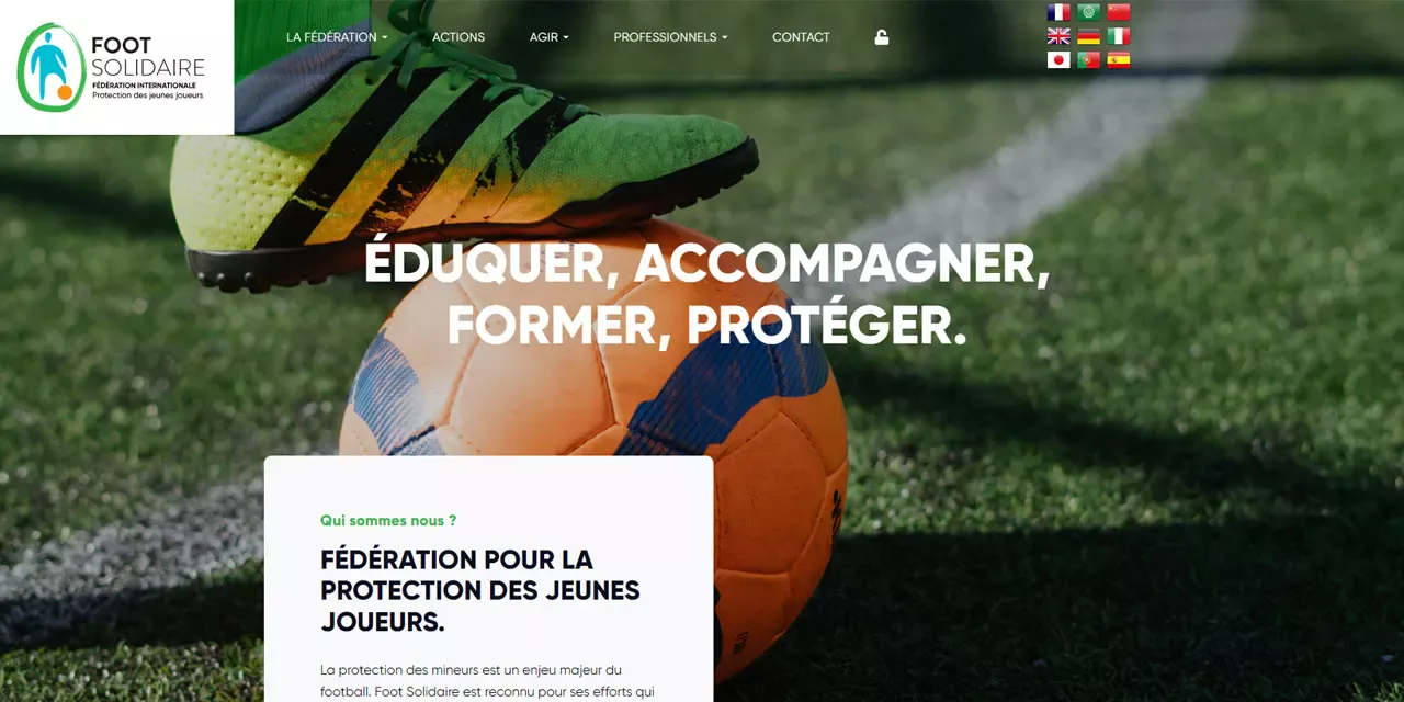 Site web Foot Solidaire 10