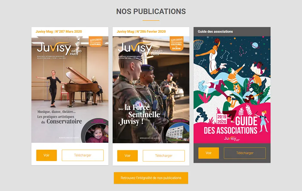 Site web Mairie de Juvisy 1